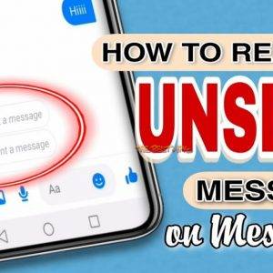 How to see unsent messages on messenger iOS