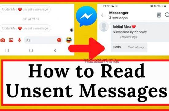 How to see unsent messages on messenger iPhone